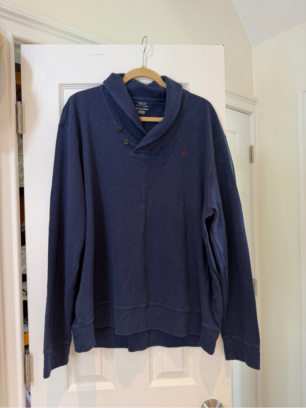 Polo by Ralph Lauren Navy Shawl-Collar Sweatshirt